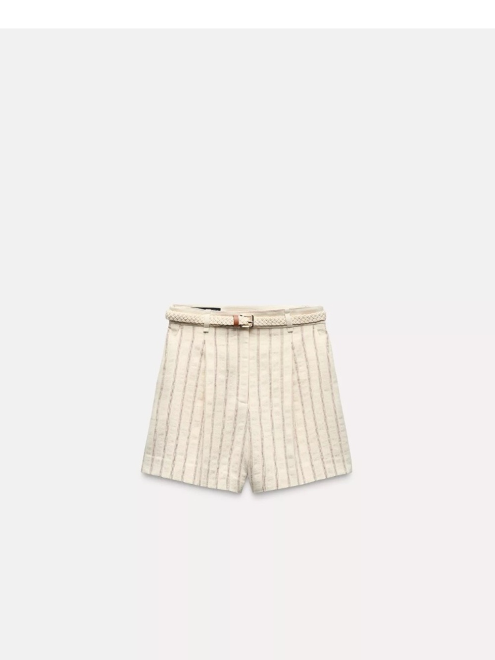 NWT Zara Cream Vest & Shorts Set with Pale Pink/Red Stripes, size M - Picture 4 of 4